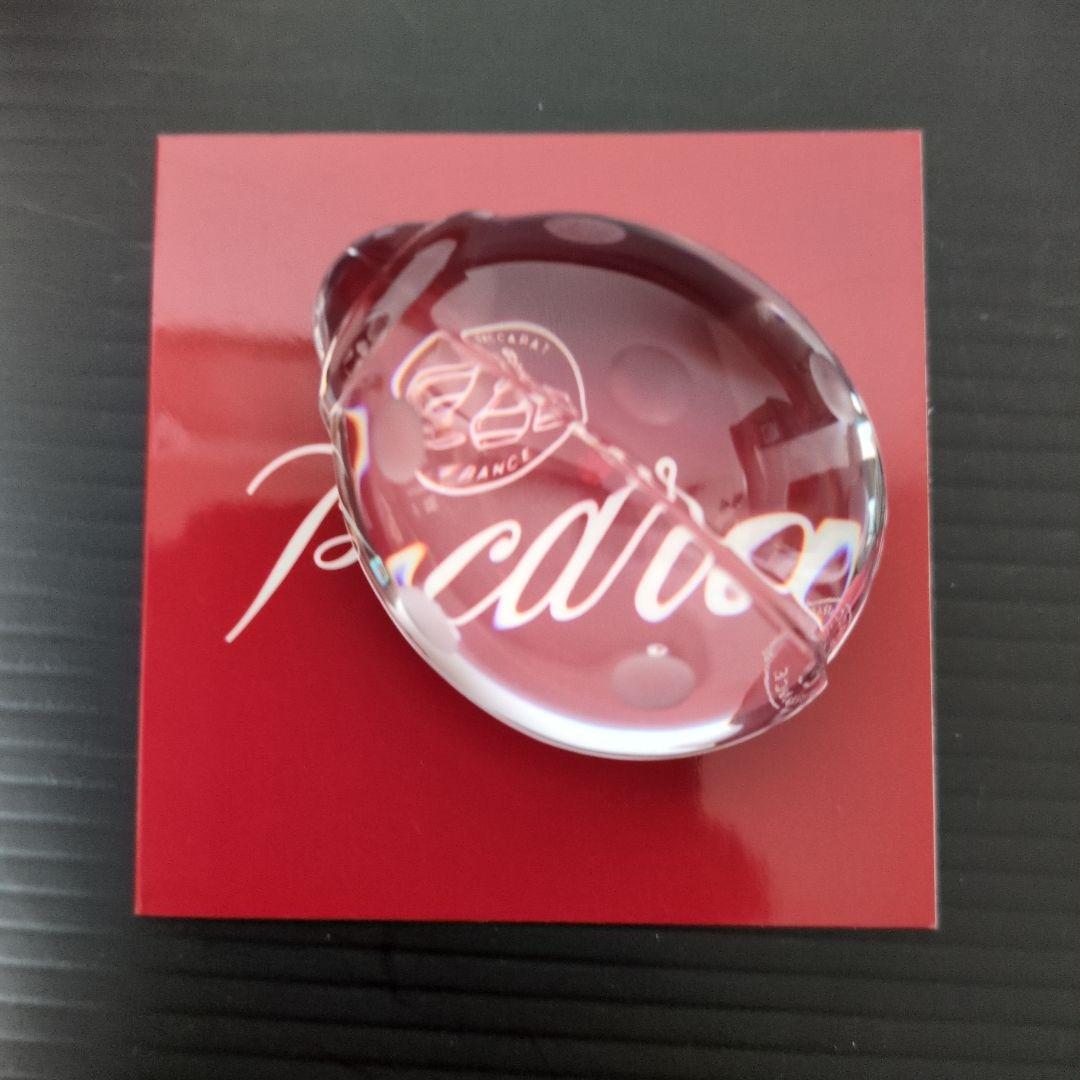 【美品】Baccarat バカラ てんとう虫 クリスタル　クリアー