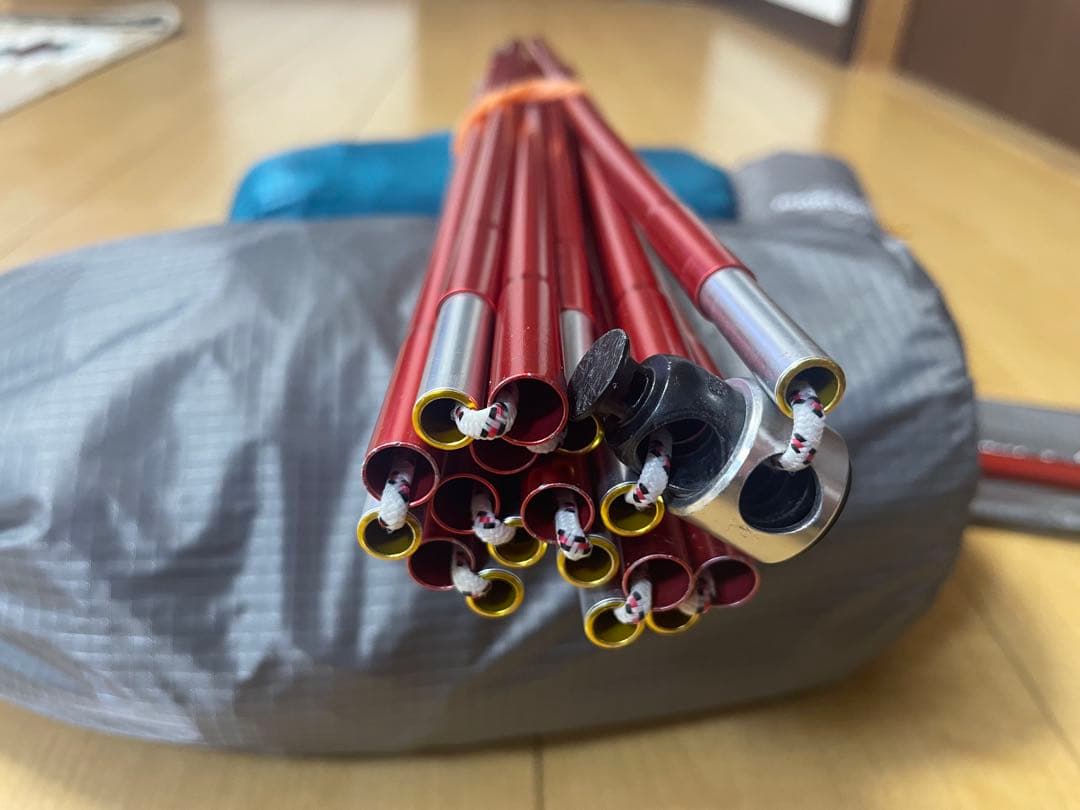 モンベル ステラリッジテント2 レインフライ、グラウンドシート付き 全て純正品