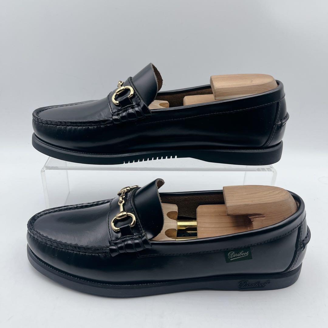 新品 箱 証明書✨アローズ別注 パラブーツ コロー ビットローファー 黒 3.5