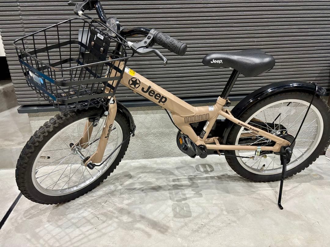 Jeep 子供用自転車 ベージュ 18インチ