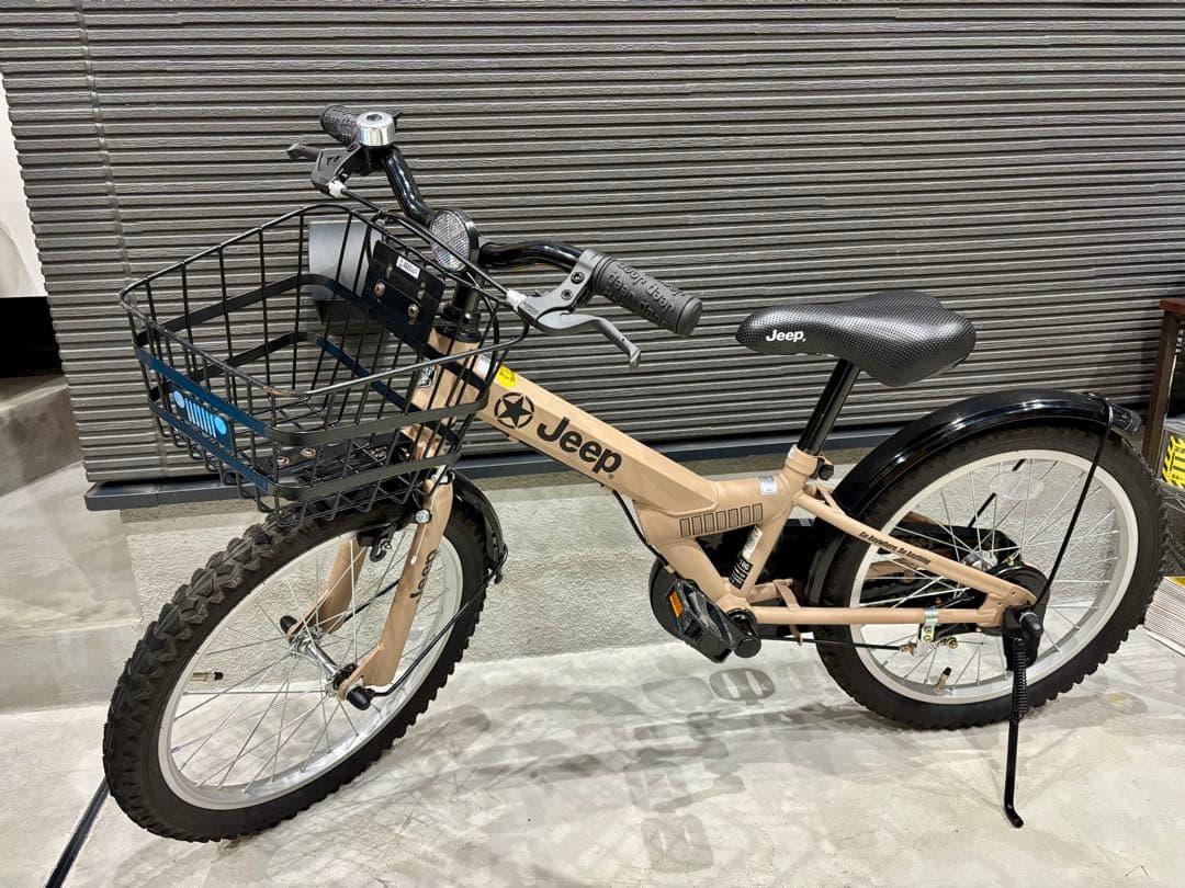 Jeep 子供用自転車 ベージュ 18インチ