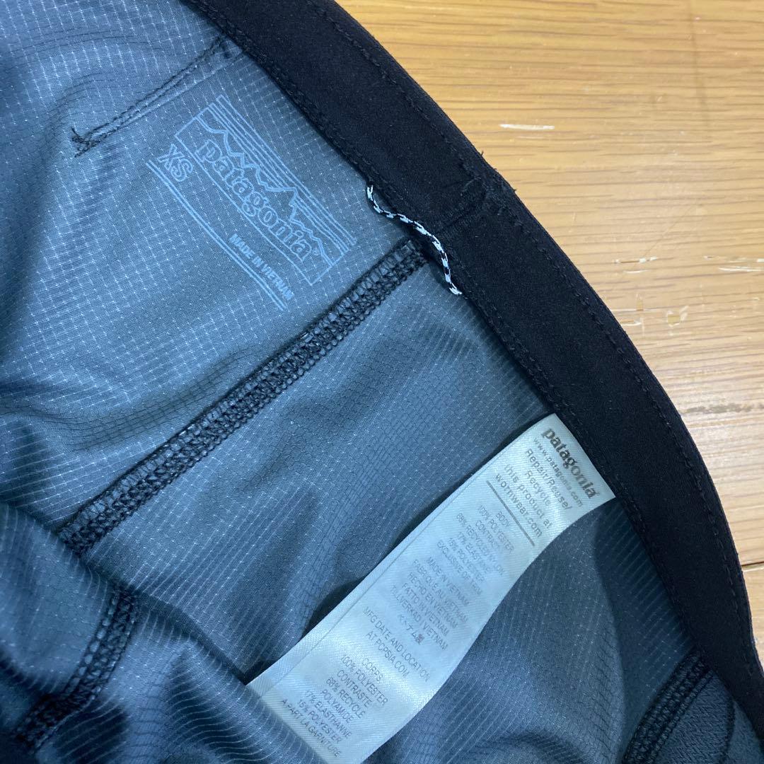 patagonia ウインド シールド パンツ XSサイズ　Black
