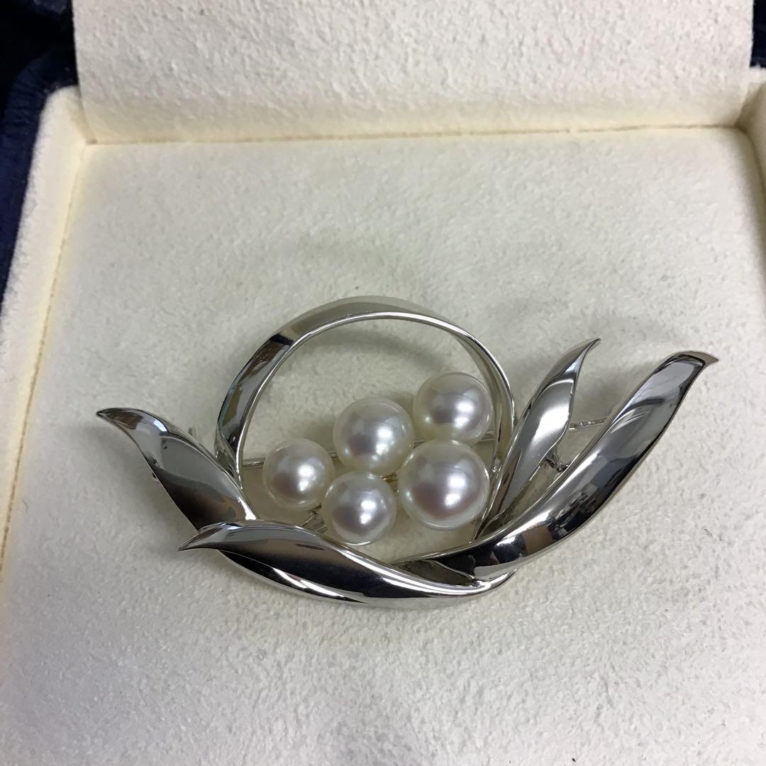❣️未使用❣️ Mikimoto ミキモト パールブローチ シルバー