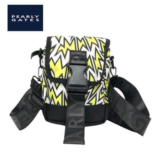 ○★新品未使用　PEARLY GATES　ハードエレキ柄　マルチポーチ　イエロー