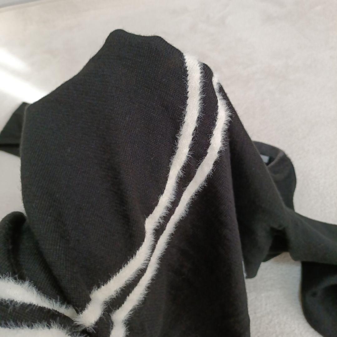 【美品】MARK & LONA スカルプリント セーター　48　Ｌサイズ　黒