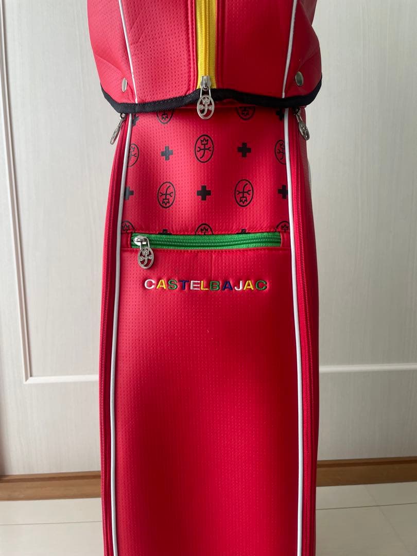 CASTELBAJAC ゴルフバッグ レッド　8.5型