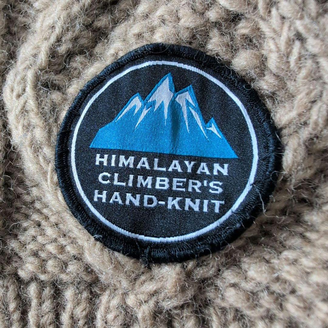 ヒマラヤンクライマーズ ハンドニット エルボーパッチ アラン編 肉厚