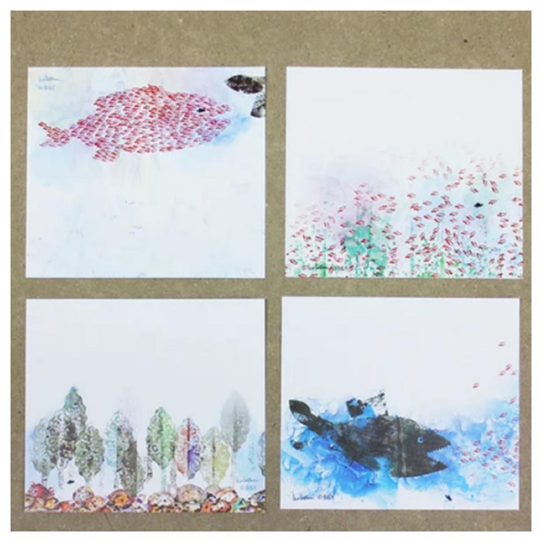 【64枚】③浅野みどり　レオ・レオニ　ブロックメモ　バラメモ　表現社　おすそ分け