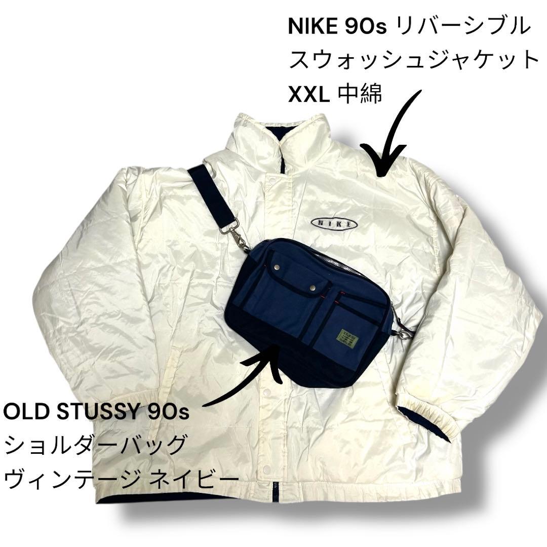 【激レア】OLD STUSSY 90s ショルダーバッグ ヴィンテージ ネイビー