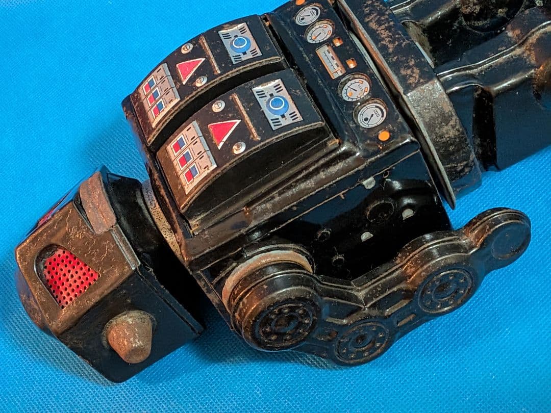 １９６０年代堀川玩具製「スーパー火星大王」稀少レア不動ブリキロボットジャンク扱品