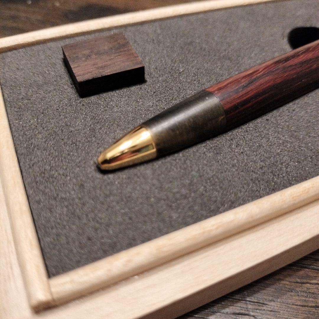 野原工芸新型紅紫檀　斑紋黒染め色MP