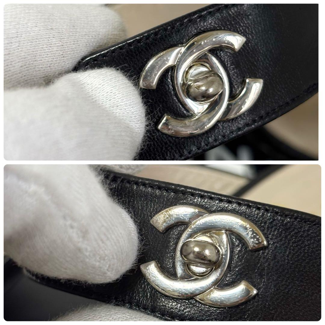 96年✨　CHANEL シャネル　ミュール　ココマーク　ターンロック　ビンテージ