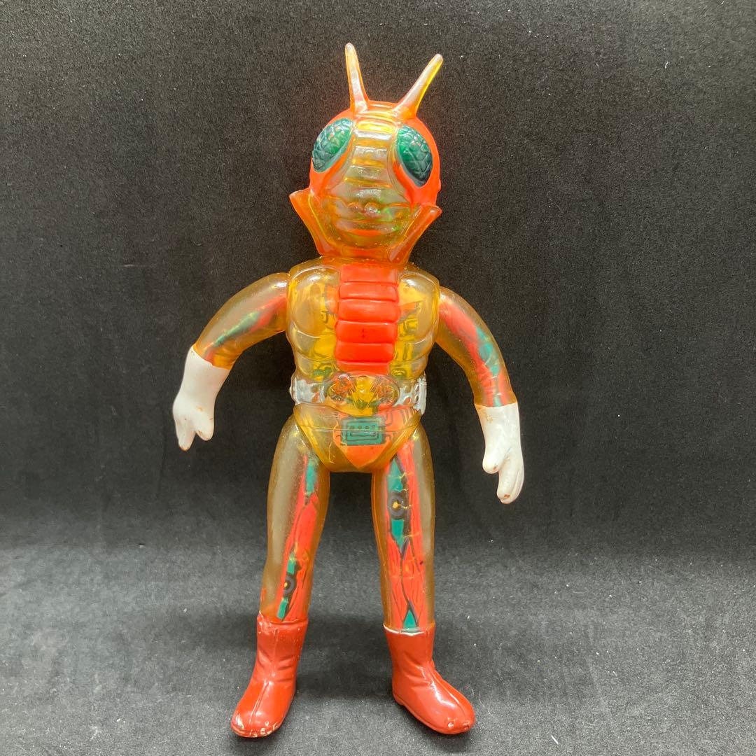 仮面ライダー V3 ポピー 改造人間 ソフビ 当時物 フィギュア