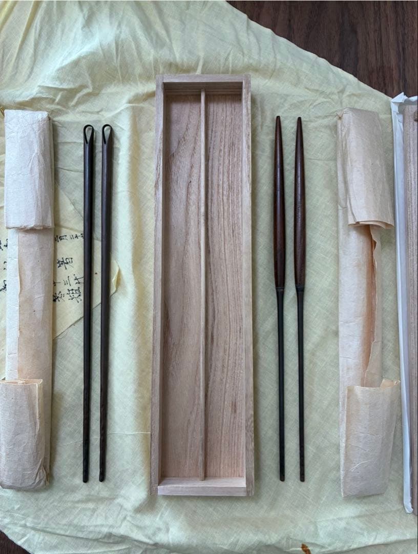 2/8迄値下げ中！　【新品 未使用】　宮崎寒雉　利休　火箸　茶道具