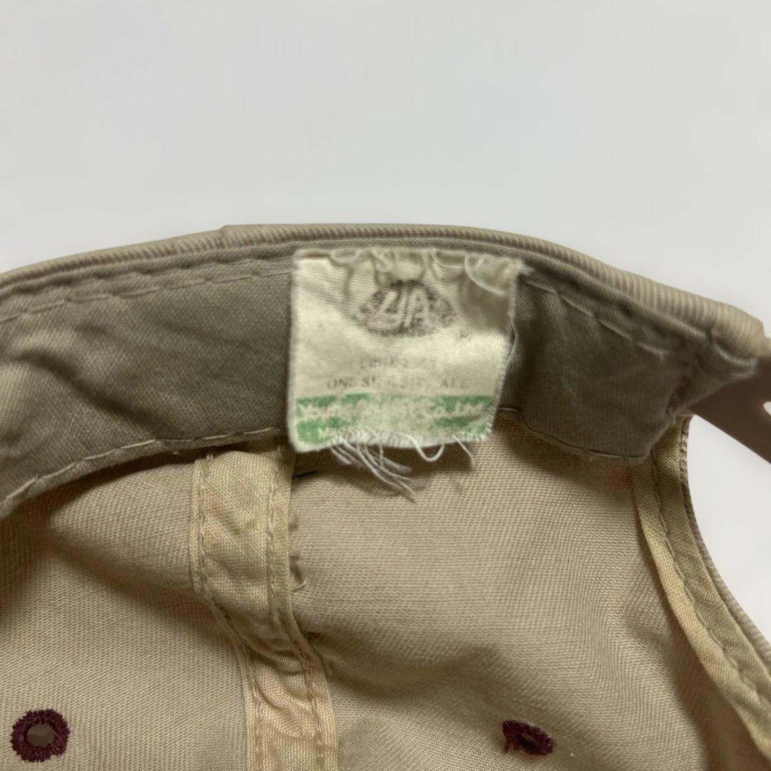 あ*様 80s ベージュ バーガンディ キャップ