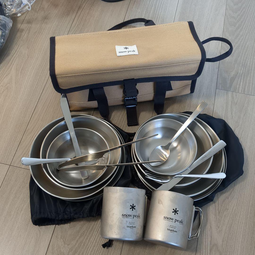  peak チタン 食器セット 450ml
