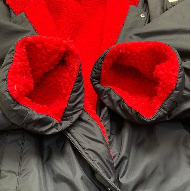 極美品✨️デカロゴ PUMA ベンチコート フリー ロング丈 黒・赤