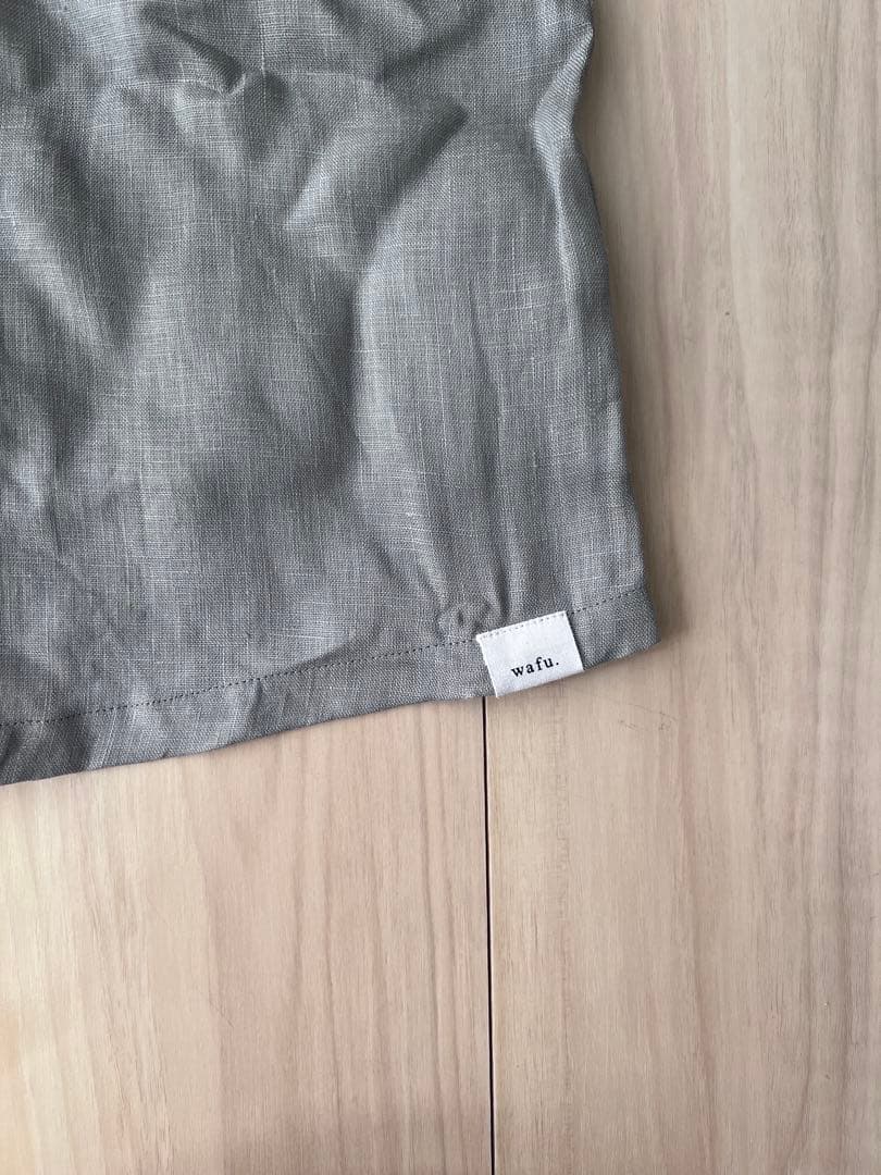 wafu. リネンキャミソール【トッキノン】S 銀鼠