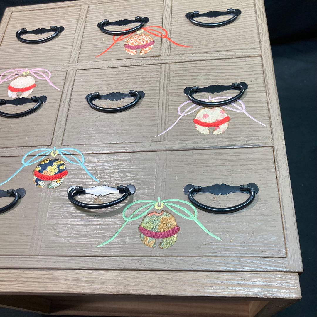 レトロ《小箪笥》木製タンス 鈴細工 小物入れ