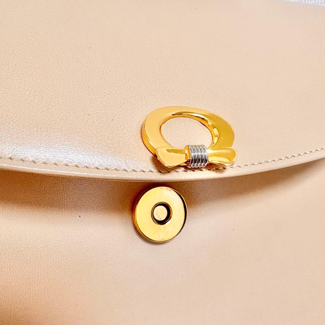 ★週末1000円引き中【美品】WAKO ハンドバッグ　銀座和光　ベージュ　レザー