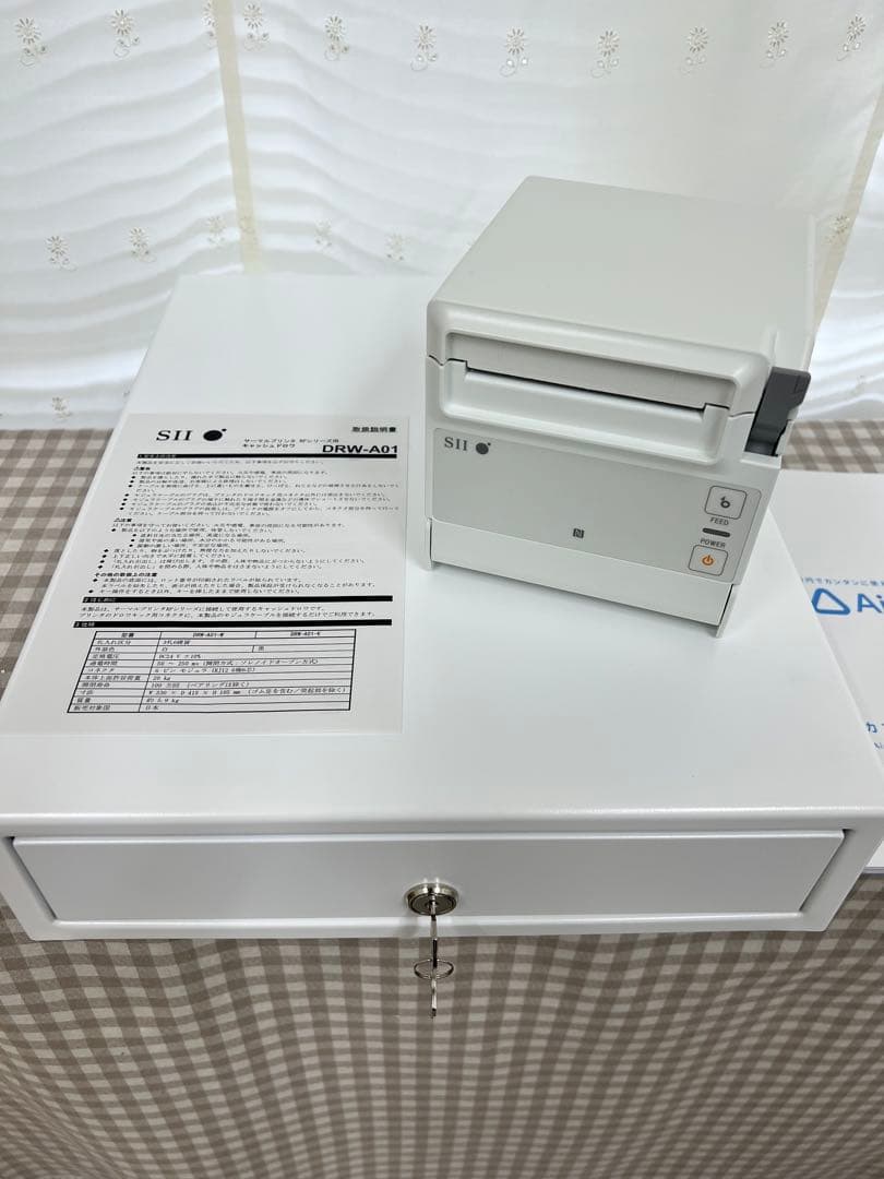 SII DIIW-A1 レシートプリンターとドロアー エアレジ