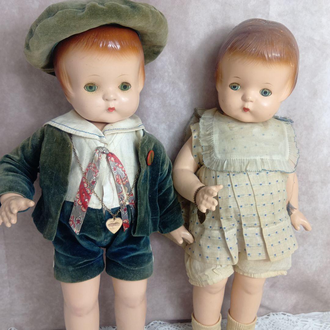 最終♥ふたり仲良しPATSY ANN 2体set アンティークコンポジション