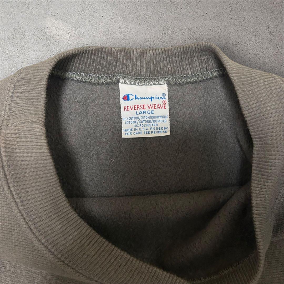希少カラーChampion 90s USA製Reverse Weaveチャコール