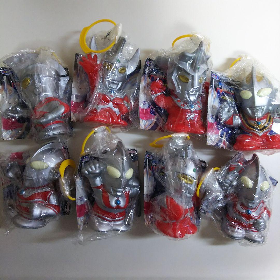 「ウルトラマン」ソフビ貯金箱コレクション８個セット（非売品・新品・１９９９年）