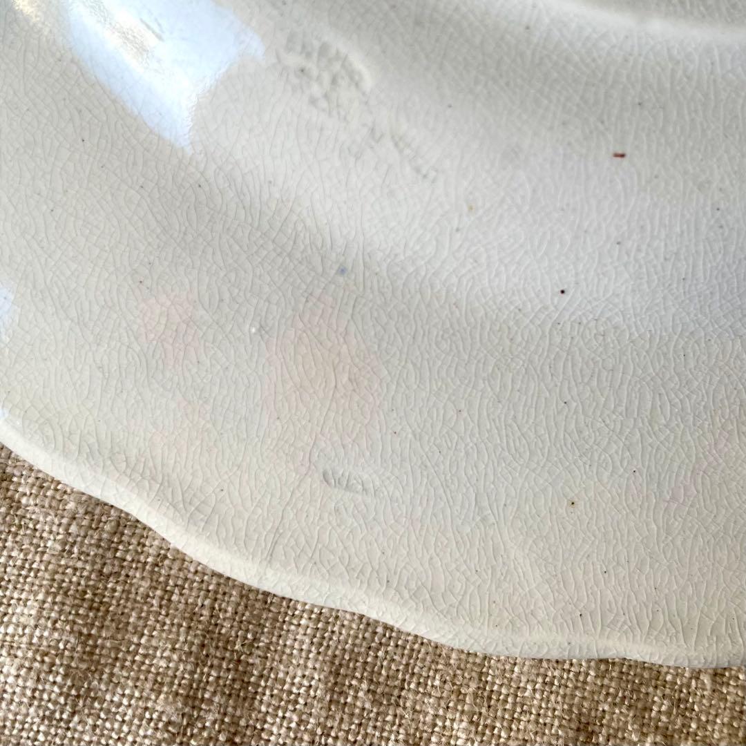 アーピ 　　　19世紀初頭マーガレットレリーフプレートフランスアンティーク