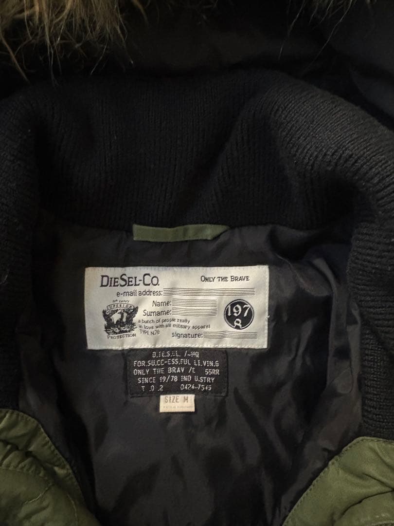 00's archive DIESEL フライトファージャケット y2k