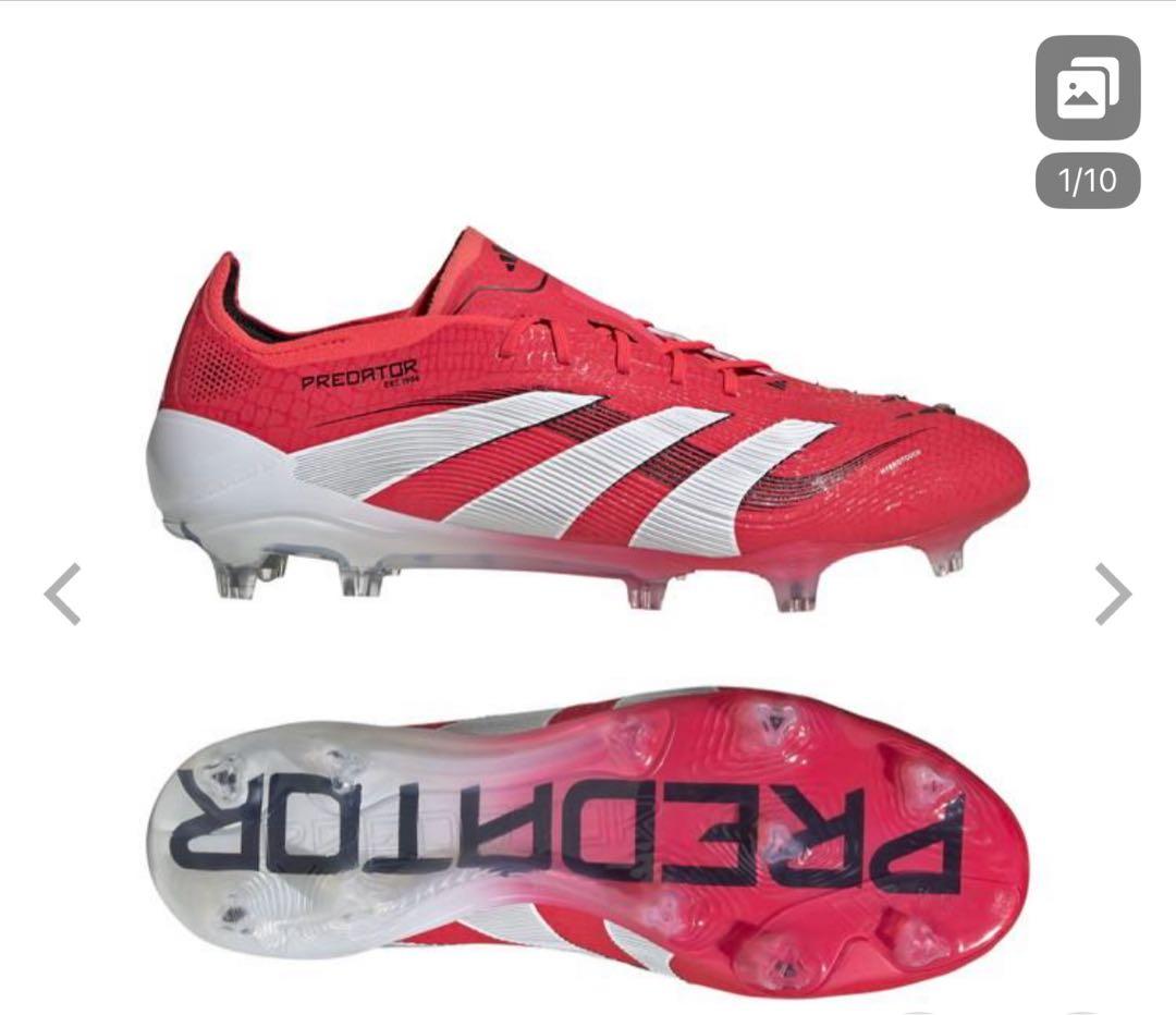 adidas Predator サッカーシューズ レッド 収納バッグ付き