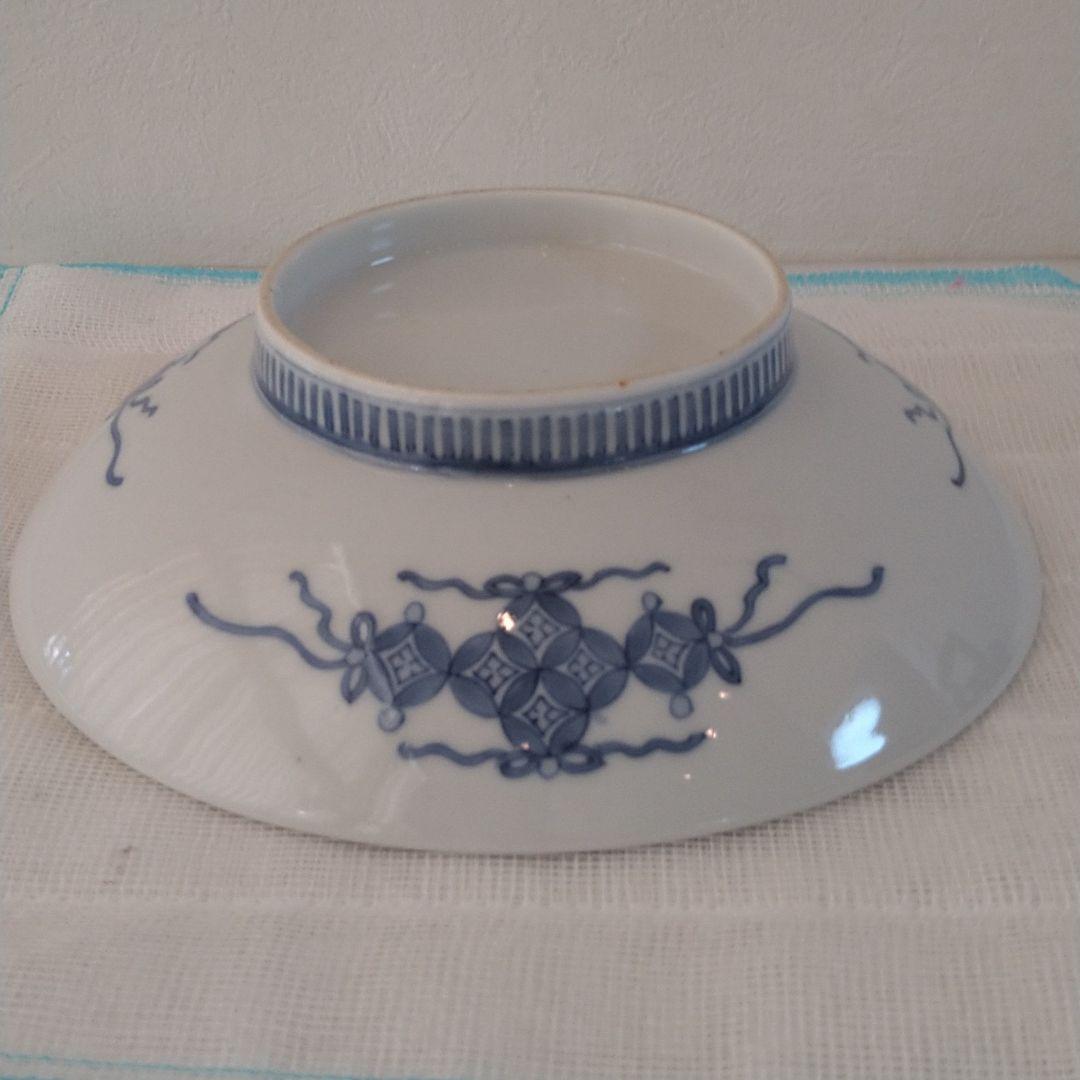 整理NO. 56鍋島染付櫛目高台皿（江戸中期）完品