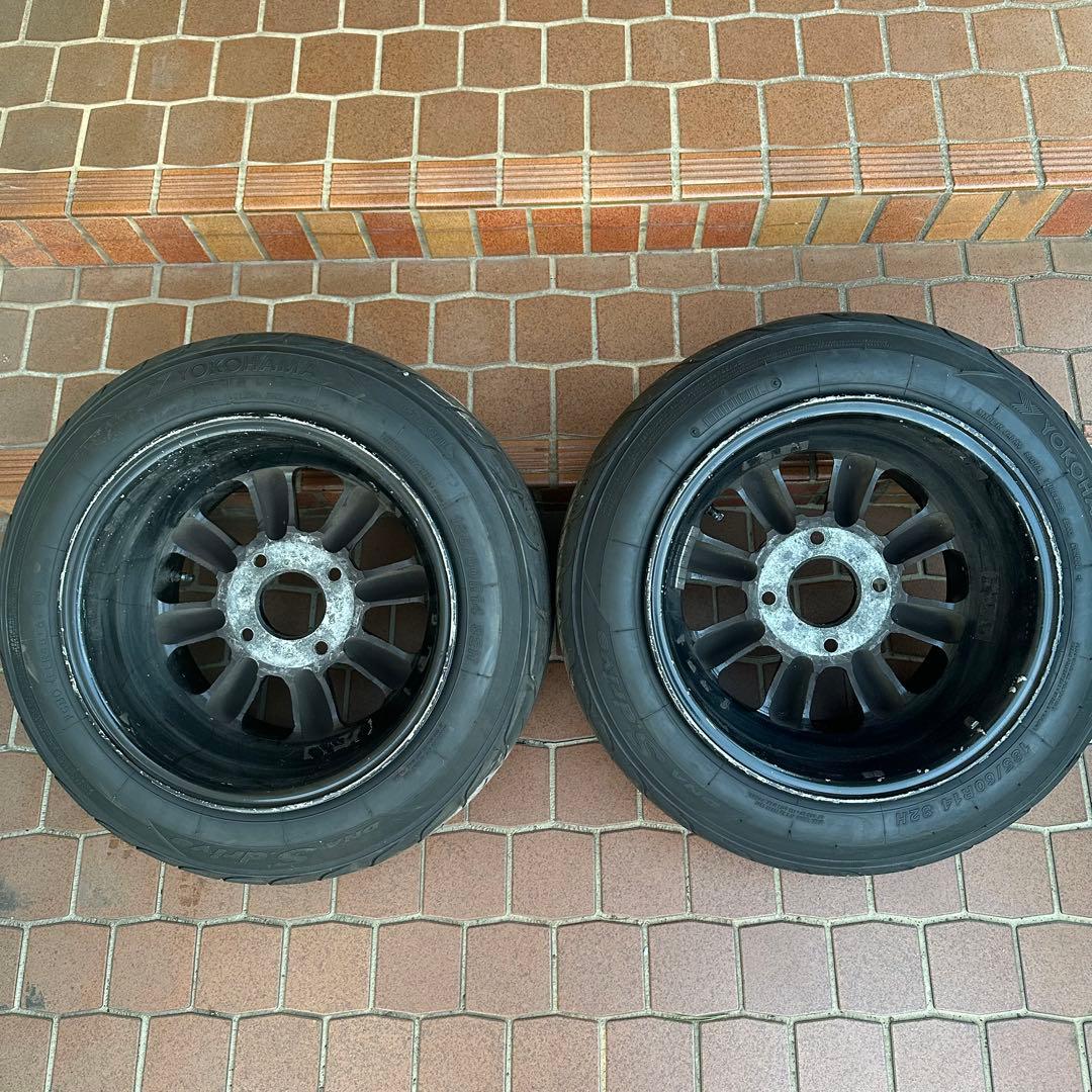 ②【当時物】RSワタナベ 14インチ 8.5J Rタイプ 2本セット