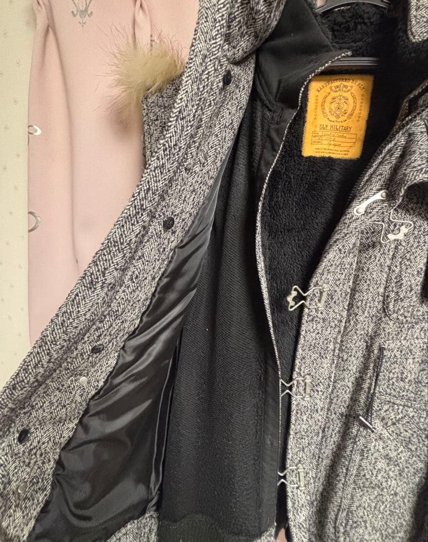 SLY N-3B ミリタリー モッズコート サイズ1 ツイード y2k