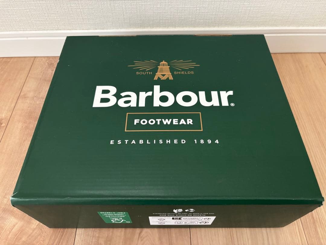 Barbour ベージュ ショートブーツ 厚底