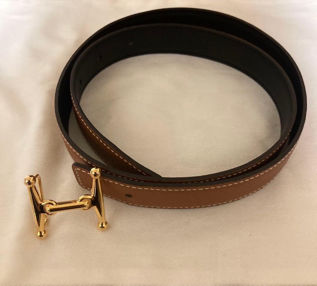 HERMES レザーベルト (リバーシブル)
