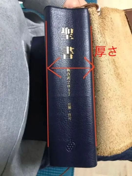 Napua受注専用　本革ハンドメイド新改訳2017年中型版聖書カバー