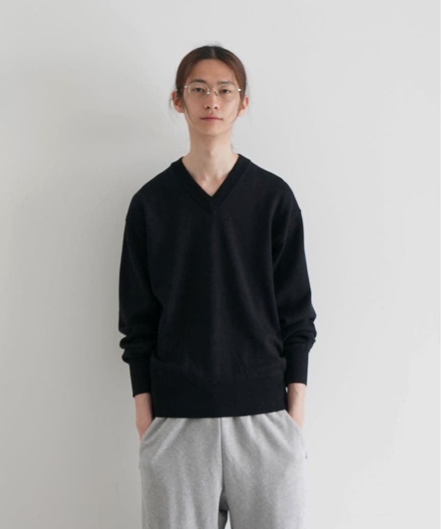 トップス KAIKO SUPIMA V NECK SWEATER \
