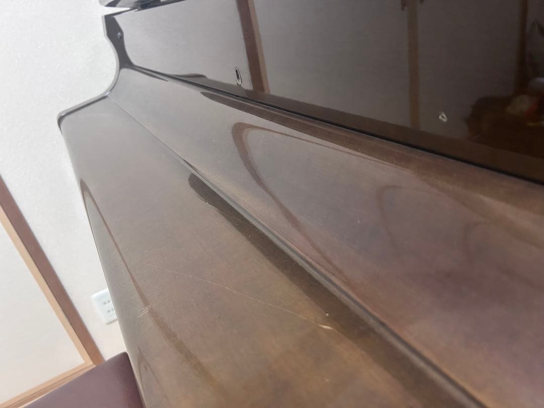 Atlas アップライトピアノ 茶色　椅子付き