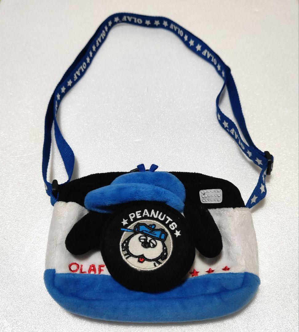 激レア 希少　PEANUTS スヌーピー オラフ　カメラ型ポーチ　ポシェット