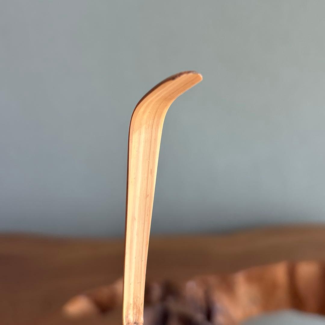 茶杓 銘「山雲」紫野剛山造 竹筒 木箱・紙箱入り