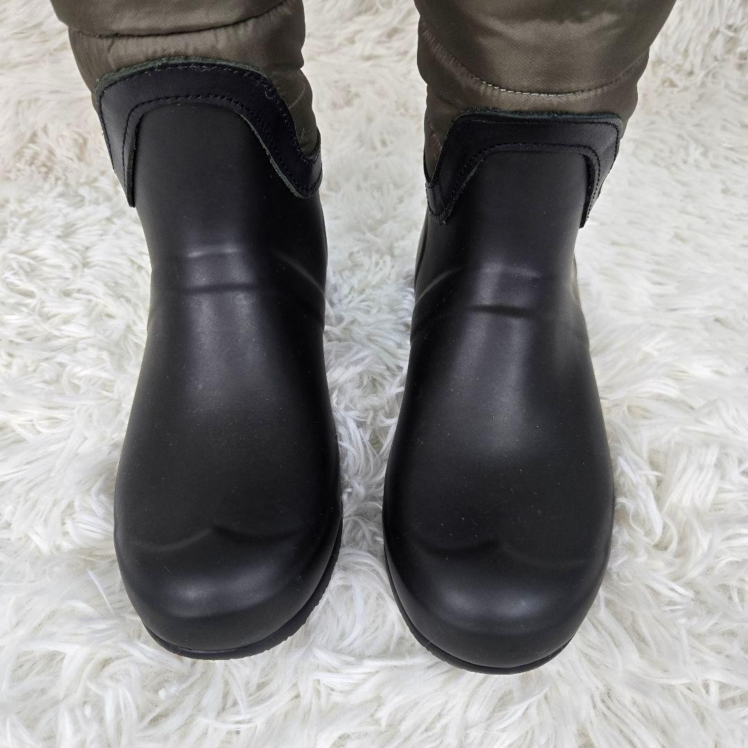 【美品】HUNTER ハンター スノーキルティングブーツ ナイロン 23cm