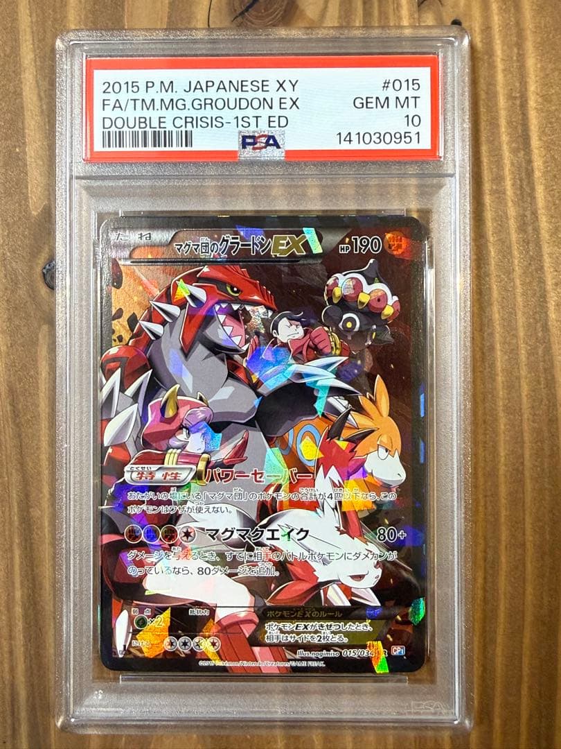 マグマ団のグラードンEX & アクア団のカイオーガEX 【PSA10 2連番】