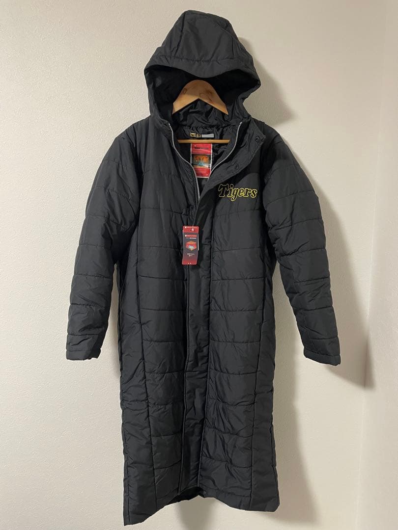阪神タイガース ブレスサーモ中綿ロングコート Mサイズ【収納袋付き】