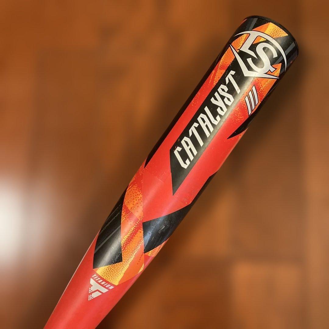 【本日限り】カタリストCATALYST3軟式バット 赤黒78cm ミドルバランス