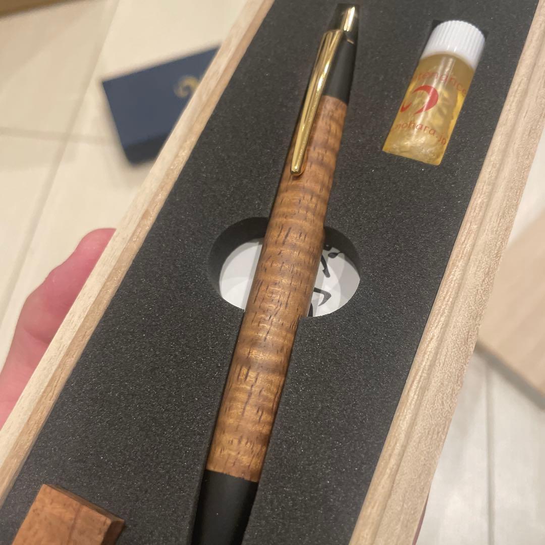 旧型 野原工芸 チューリップウッド、ハワイアンコアカーリー、オリーブ杢