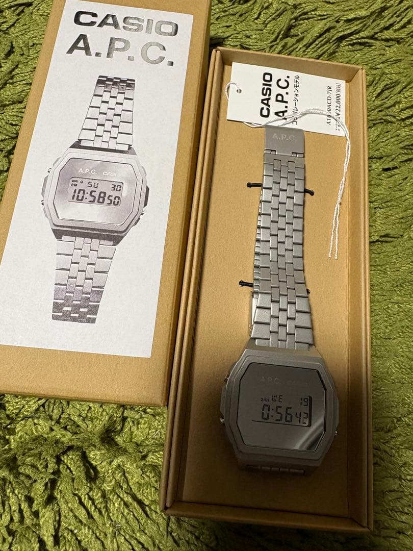 カシオ アーペーセー CASIO A.P.C. デジタル腕時計 シルバー