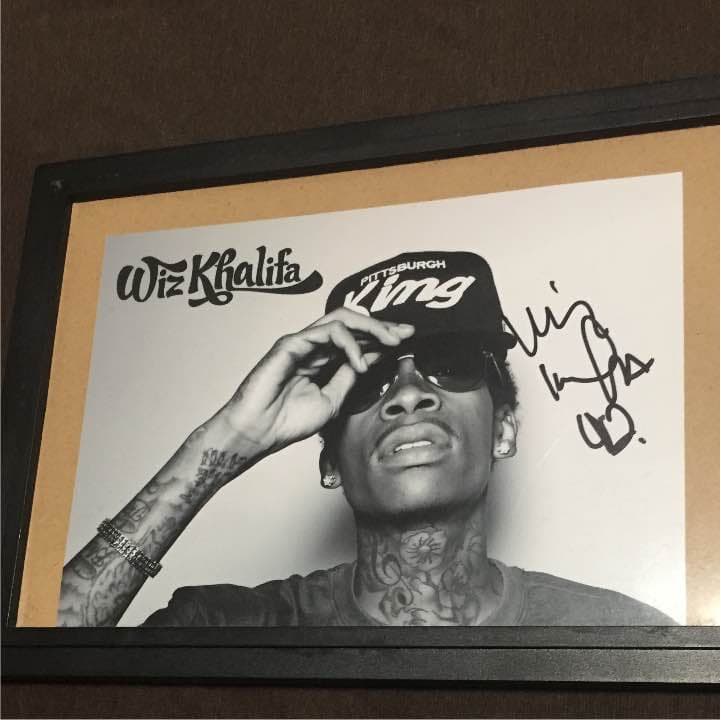 wiz khalifa 直筆サイン入りフォト