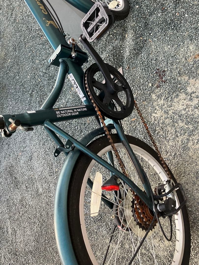 折りたたみ自転車 ダークグリーン