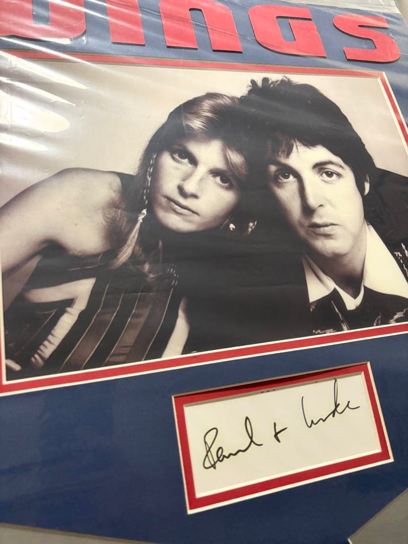 【希少】Paul & Linda McCartney 直筆サイン入りアートワーク